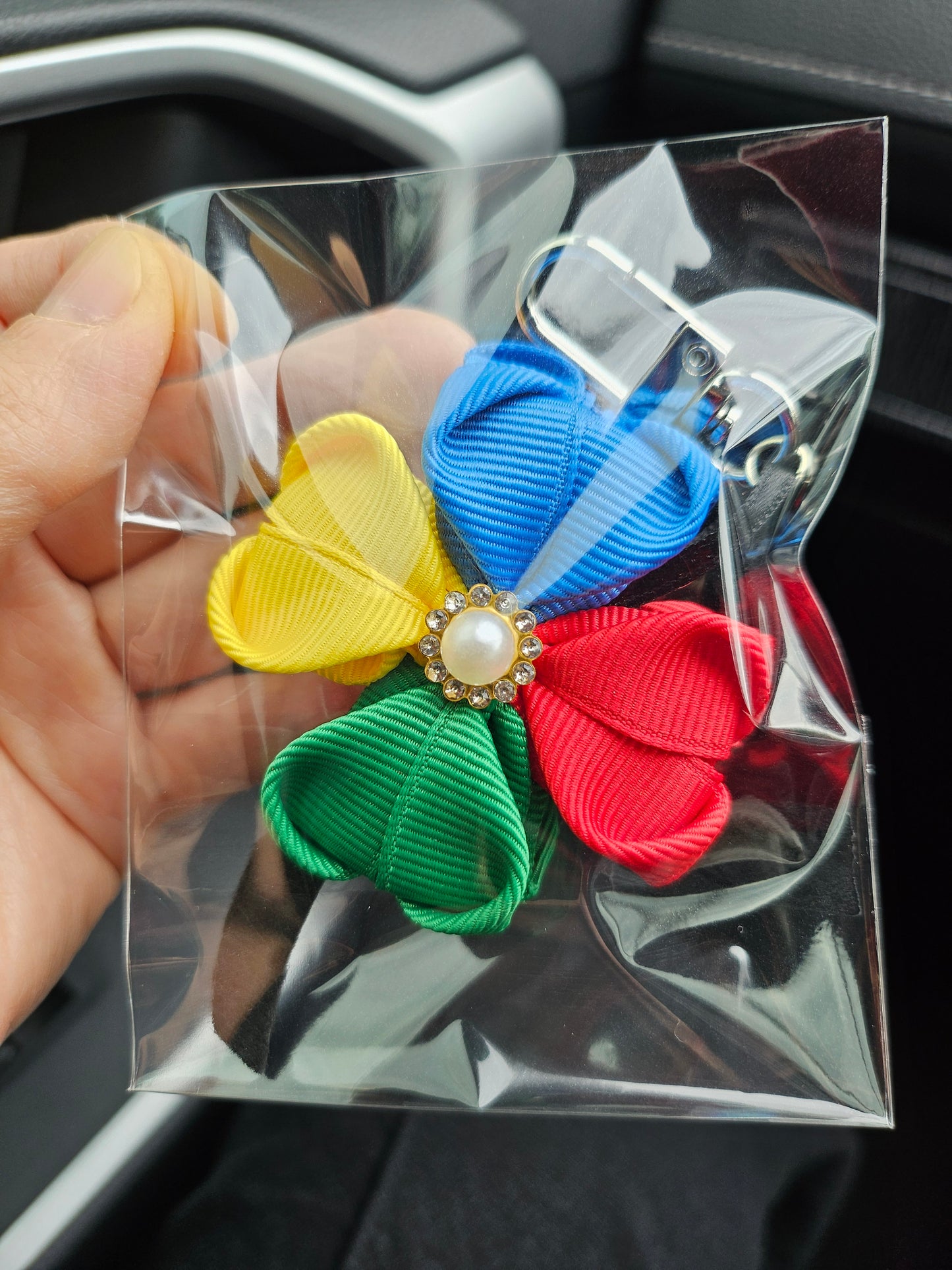 Handmade Lucky Four-Leaf Clover "Key Chain"